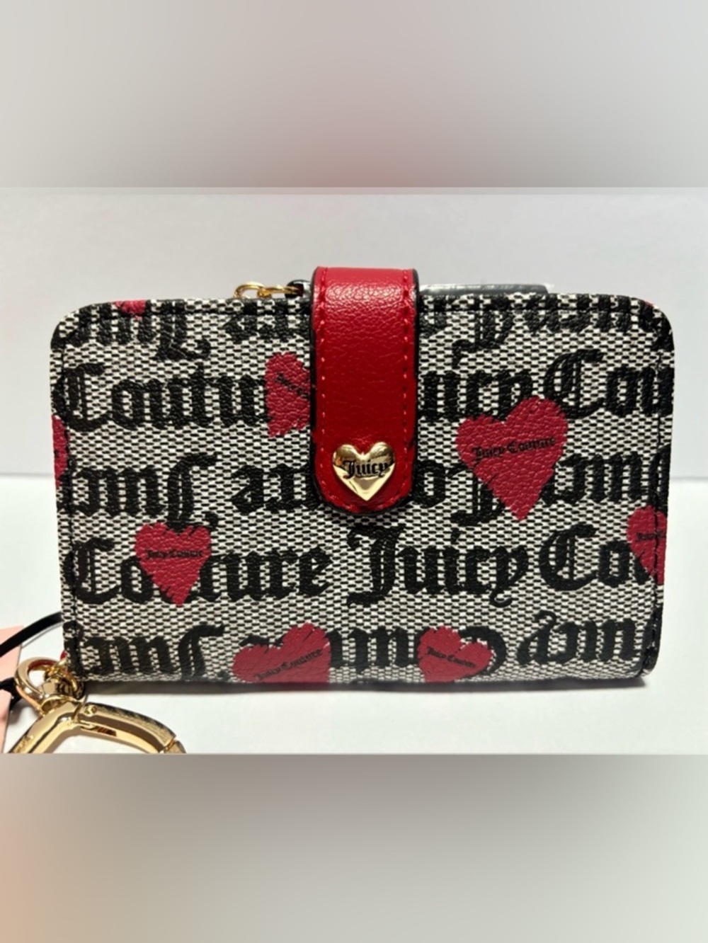 Juicy Couture Black & Red Logo Heart Wallet